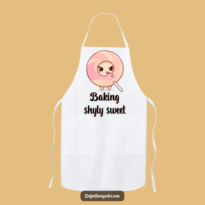 Funny Shy Donut Apron: Hilarious Sweet Treat Kitchen Wear