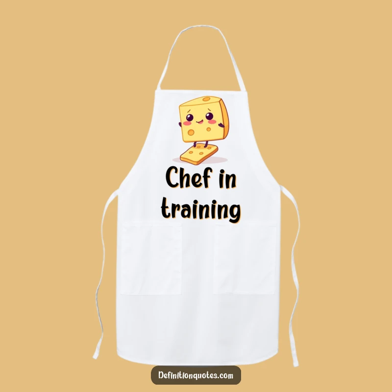 Funny Giggling Cheese Cracker Apron: Cook with Comedy and Cheesy Flair