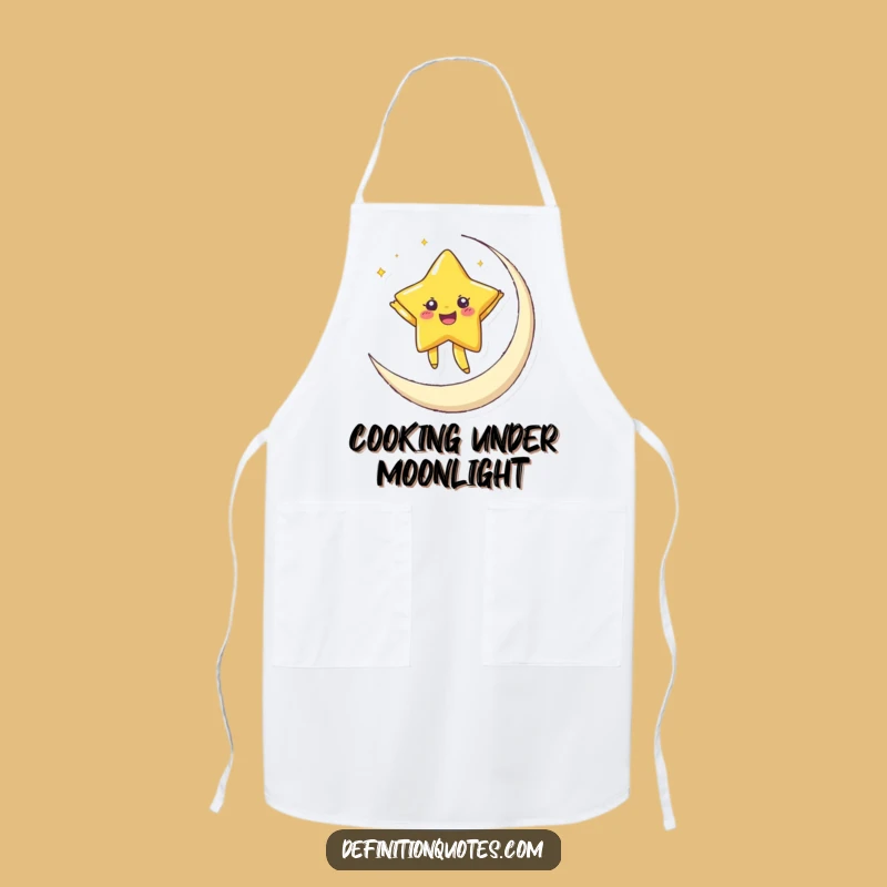 Funny Star Moon Apron: Celestial Cook's Companion for Dreamy Meals