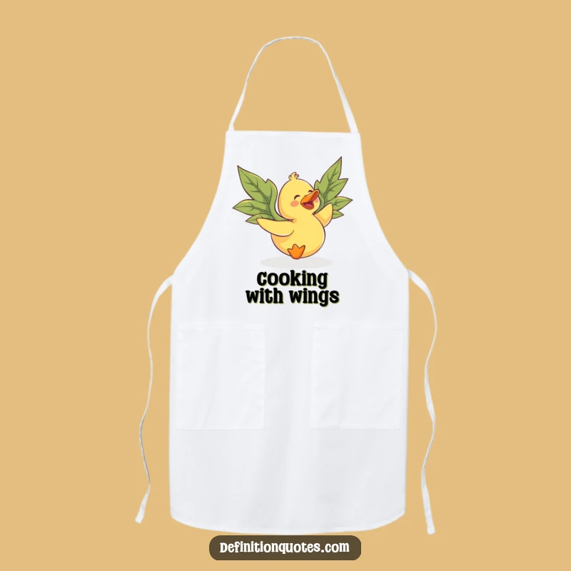 Funny Flying Duck Apron: Hilarious Leaf-Winged Kitchen Companion