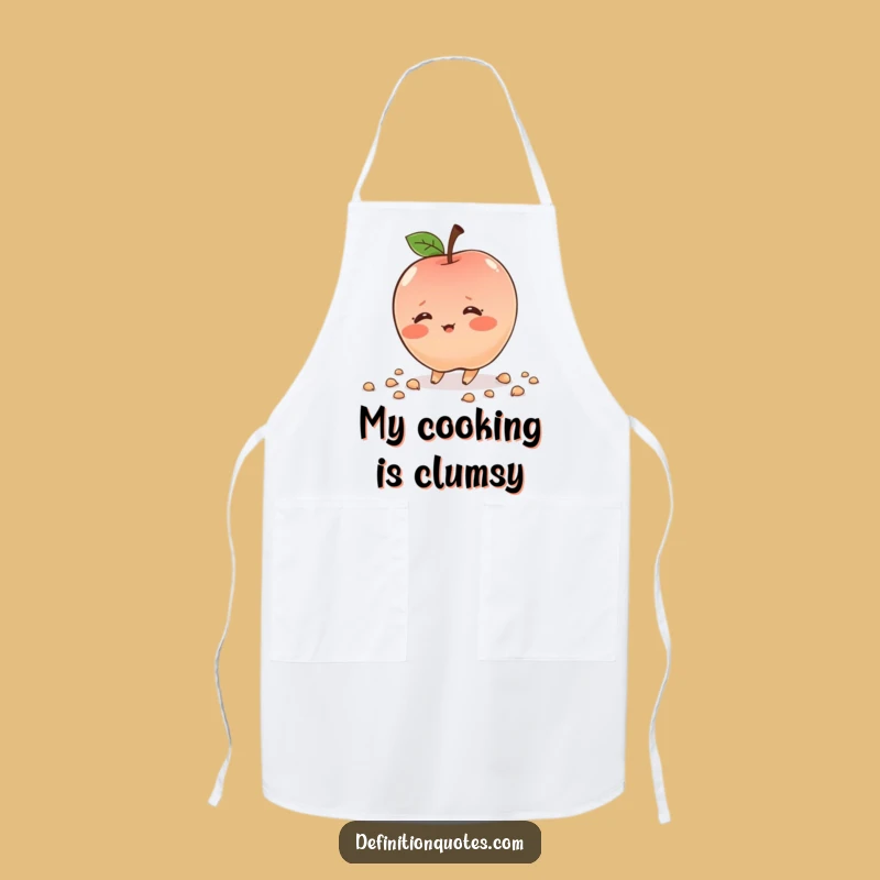Funny Blushing Apple Apron: Cook with Cute Clumsiness
