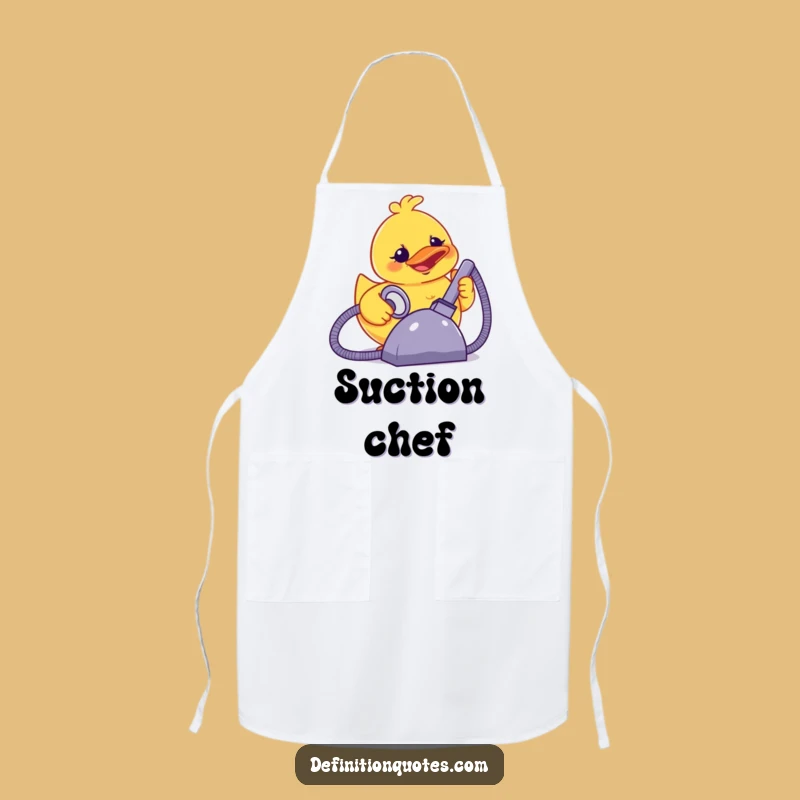 Funny Terror Duck Vacuum Apron: Cook with a Smile and Terror