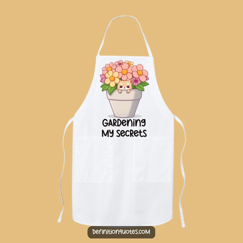 Funny Creature Peeking Apron: Hilarious Kitchen Wear for Culinary Adventures!