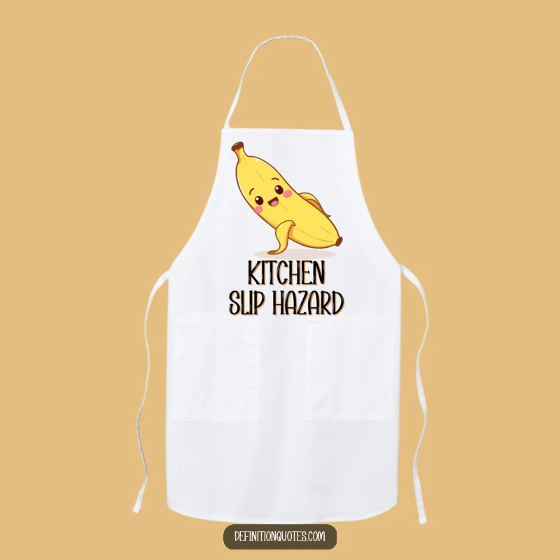 Funny Slipping Banana Apron: Kitchen Mishaps, Chef's Funny Gift