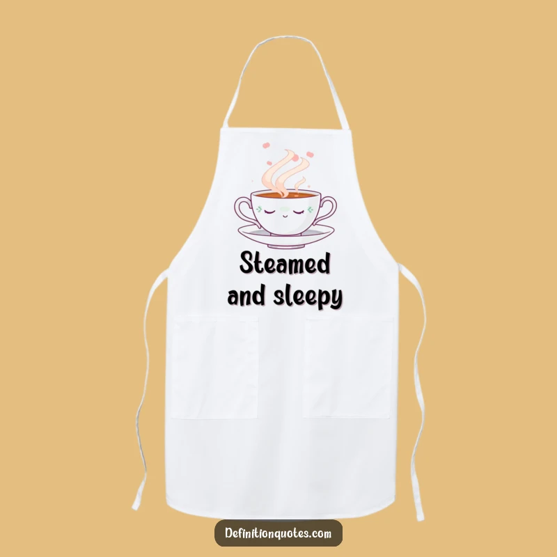 Funny Napping Teacup Apron: Dreamy Kitchen Wear, Charming Gift