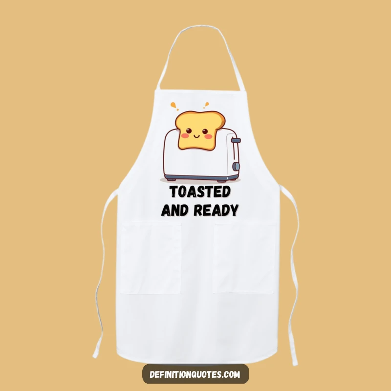 Funny Toast Surprise Apron: Hilarious Kitchen Wear for Amused Chefs