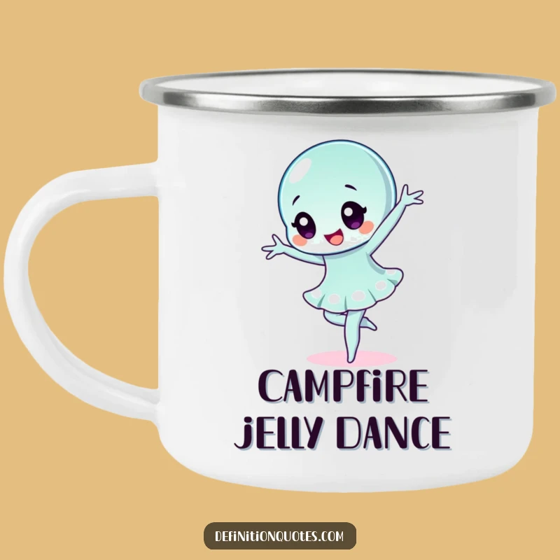 Funny Wobbly Jelly Ballet Camping Mug: Hilarious Character for Outdoor Performances