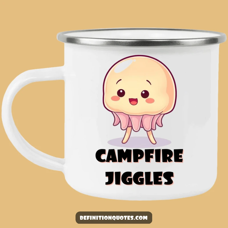 Funny Wobbly Jelly Stand Camping Mug - Durable Character Cup for Outdoor Chuckles