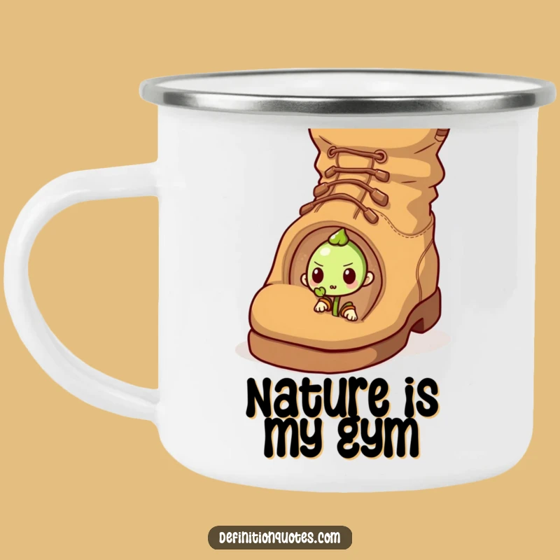 Funny Sprout vs Acorn Camping Mug: Fuel Your Adventures with Grit