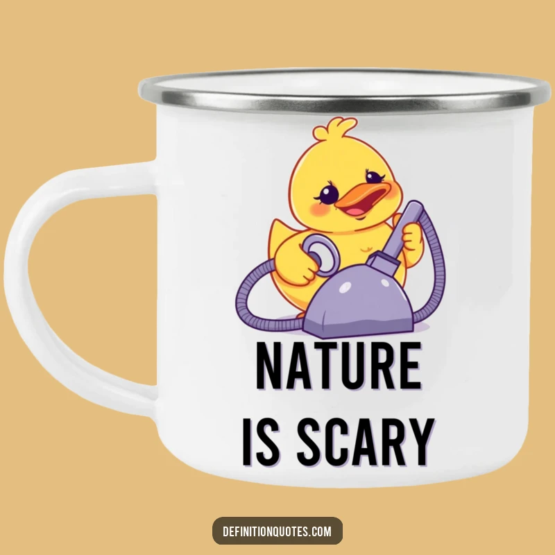 Funny Terror Duck Vacuum Camping Mug: Campfire Chaos Guaranteed!