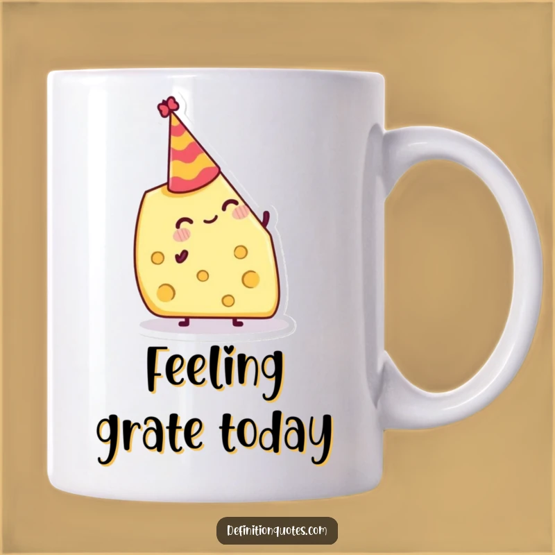 Funny Jolly Cheese Hat Mug: Hilarious Party Food Gift for Cheese Lovers