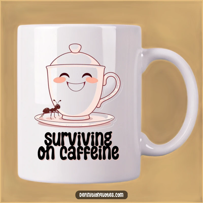 Funny Teacup Ant Mug - Hilarious Coffee Lover Gift