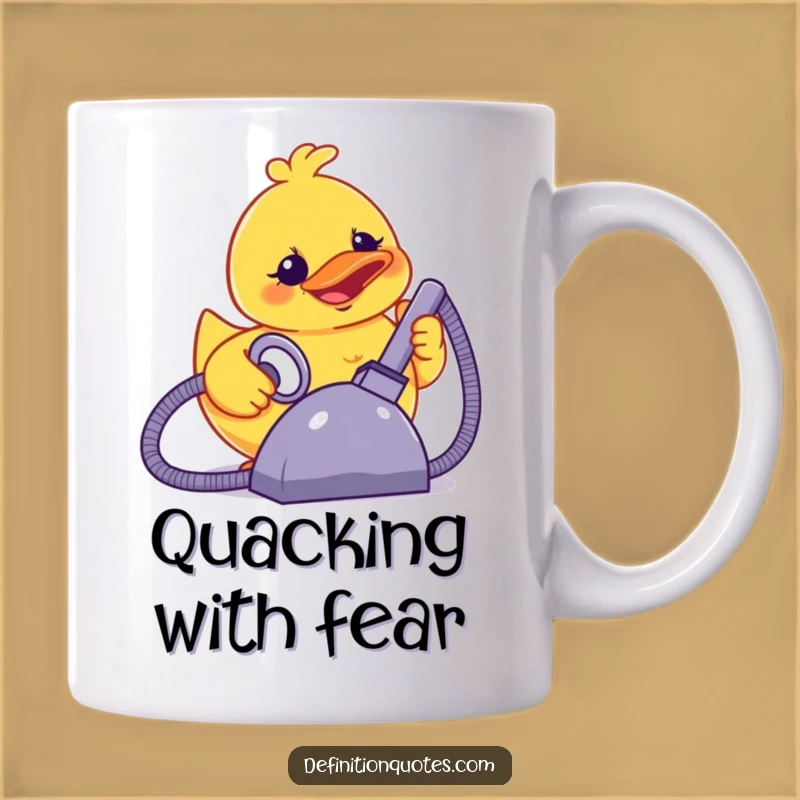 Funny Terror Duck Vacuum Mug: Hilarious Accidental Power Gift