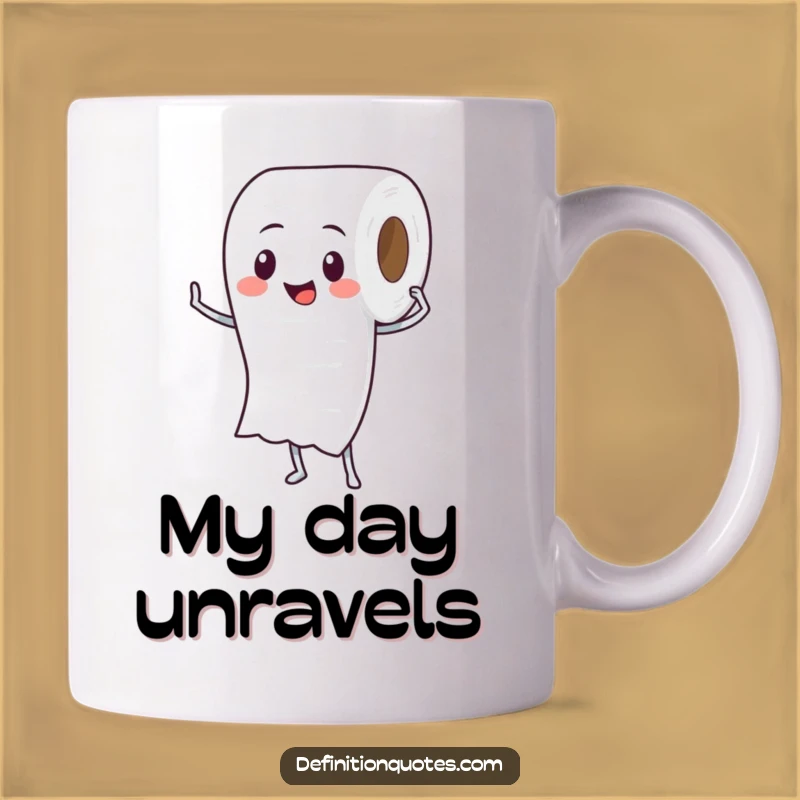 Funny Toilet Paper Roll Mug: A Proud Character for Comical Bathroom Humor