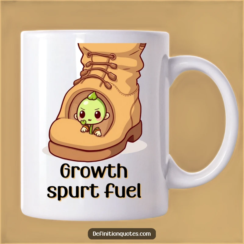Funny Sprout vs Acorn Mug: Inspiring Determination Gift for Go-Getters