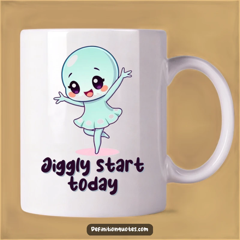 Funny Wobbly Jelly Ballet Mug: Hilarious Character Gift for Dance Lovers