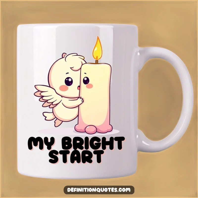 Funny Rainbow Bump Winged Mug - Magical Mishap Gift for Dreamers!