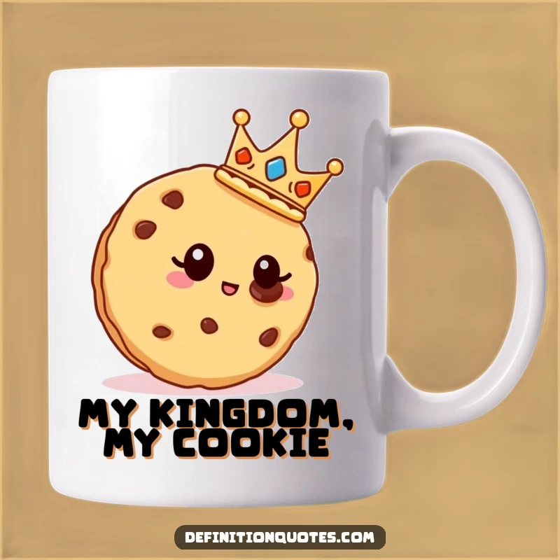 Funny Royal Cookie Mug: Regal Treat Admiration, Perfect Funny Gift