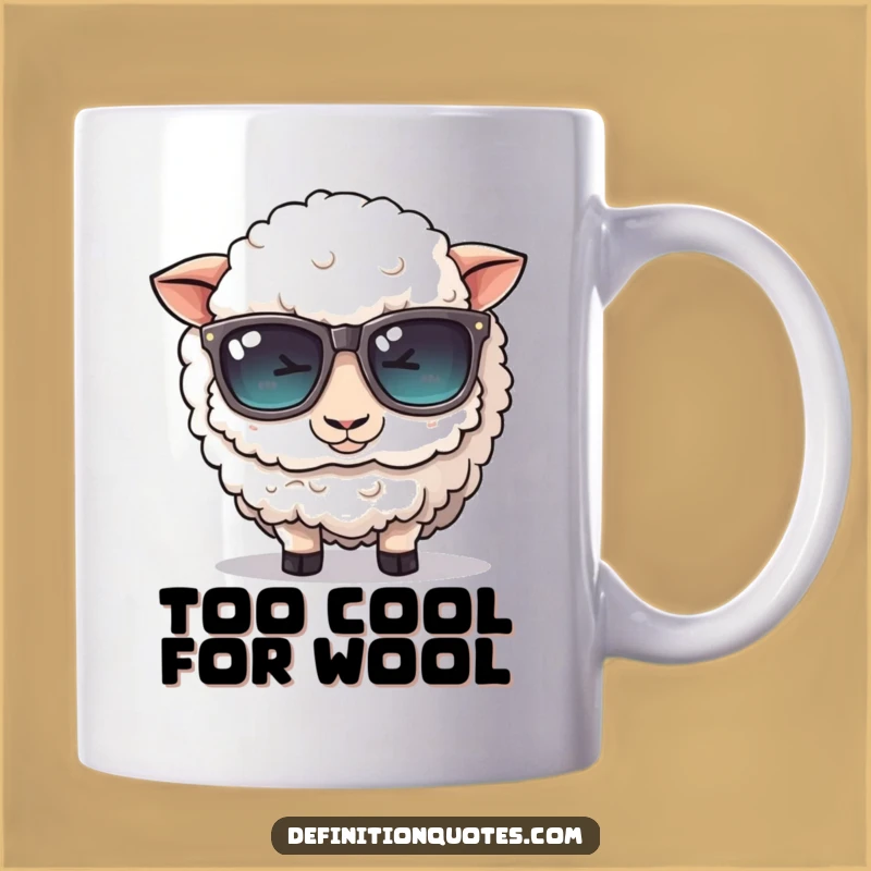 Funny Sheep Sunglasses Mug: Hilarious Farm Animal Humor Gift