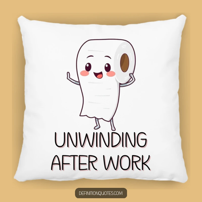 Funny Toilet Paper Roll Pillow: Cozy Up with Comical Bathroom Comfort