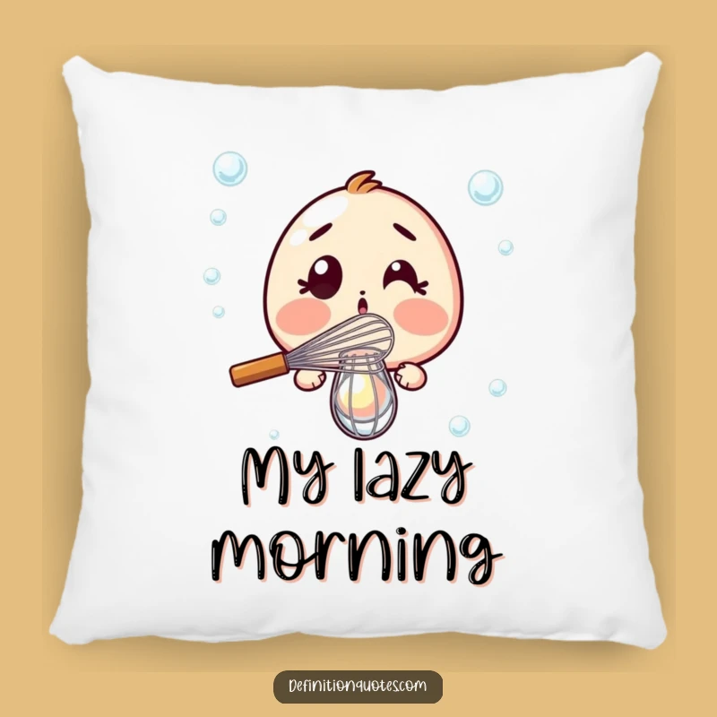 Funny Whisk Fail Pillow: Comfy Cushion for Kitchen Humor Lovers