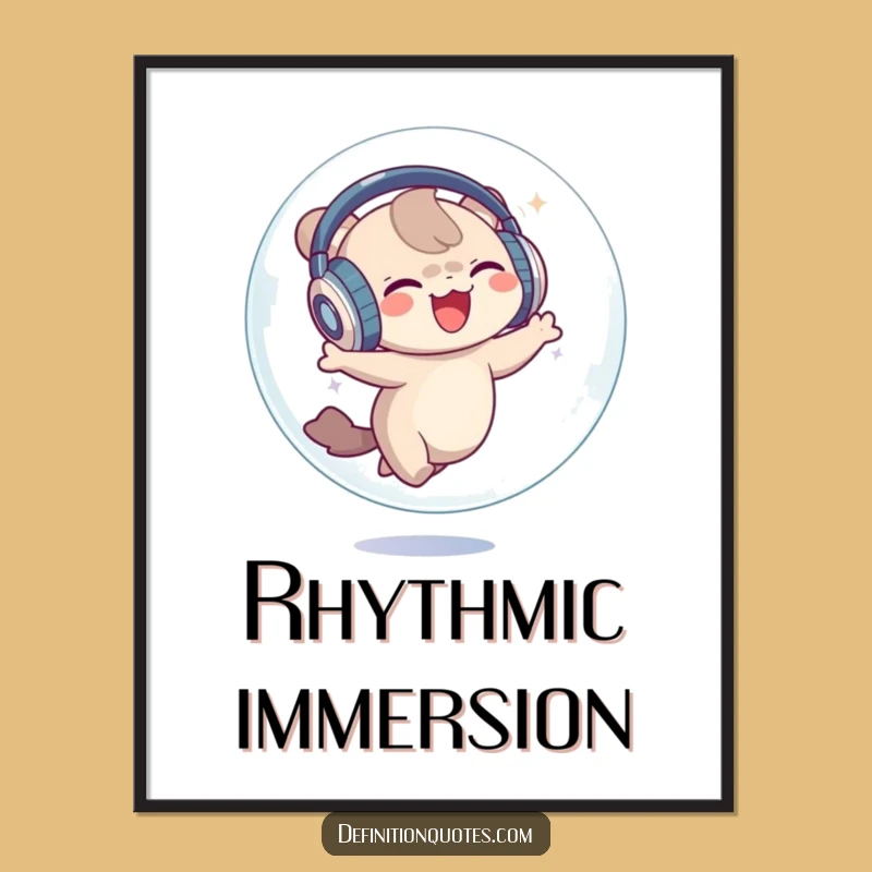 Funny Dancing Bubble Creature Digital Art: Groovy Art, Instant Funny Gift