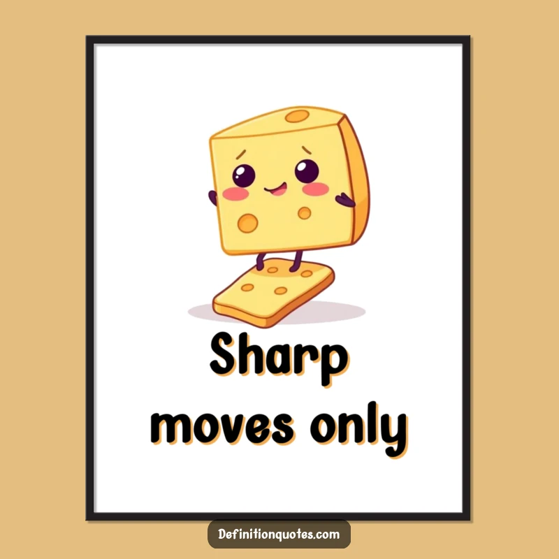 Funny Giggling Cheese Cracker Digital Art: Instant Wall Decor for Foodies