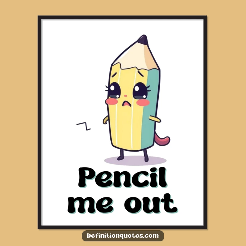 Funny Pencil Escape Plan Digital Art - Instant Creative Decor