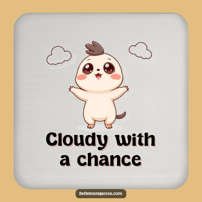 Funny Cloud Juggler Coaster: Protect Surfaces with Sky Fun, Great Funny Gift