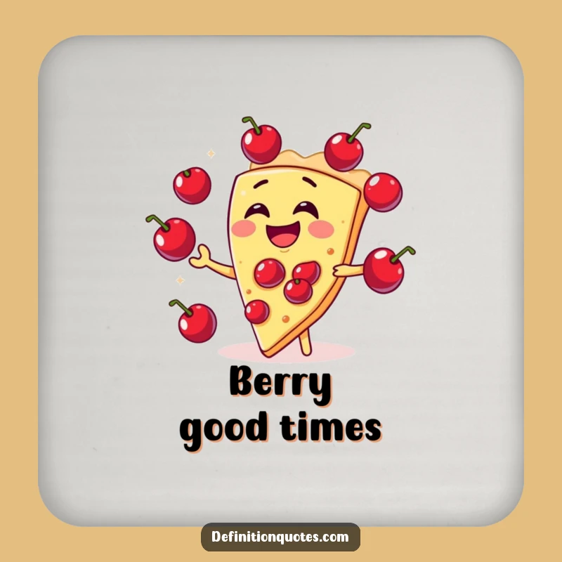 Funny Pie Juggling Coaster: Hilarious Dessert Protection for Your Surfaces