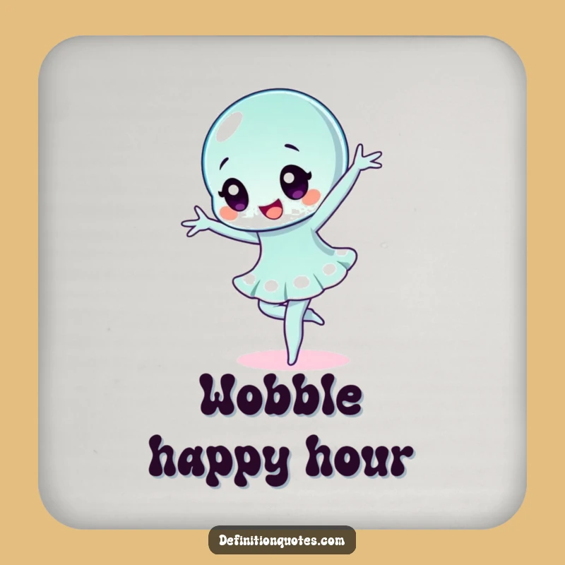 Funny Wobbly Jelly Coaster: Hilarious Character Protection for Your Surfaces