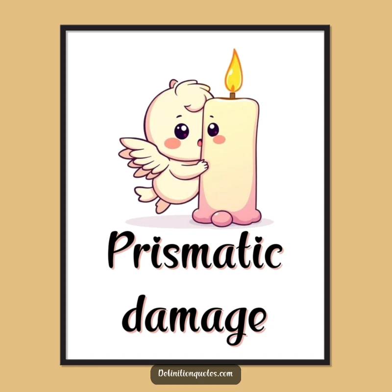 Funny Rainbow Bump Winged Poster - Hilarious Magical Decor!