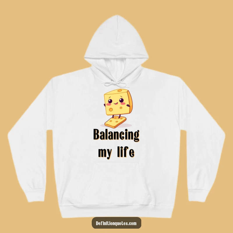 Funny Giggling Cheese Cracker Hoodie: Cozy Comfort for Snack Enthusiasts