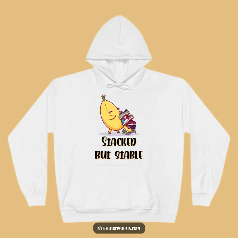 Funny Banana Shoe Chaos Hoodie - Cozy & Whimsical Wear