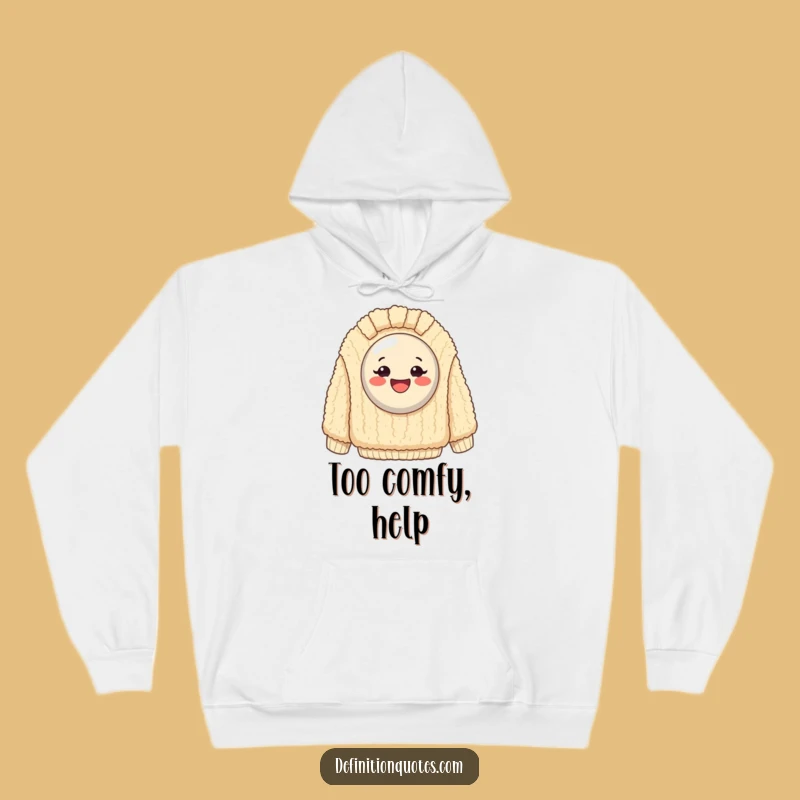 Funny Happy Button Sweater Hoodie: Stay Cozy with This Hilarious, Comfy Humor Wear