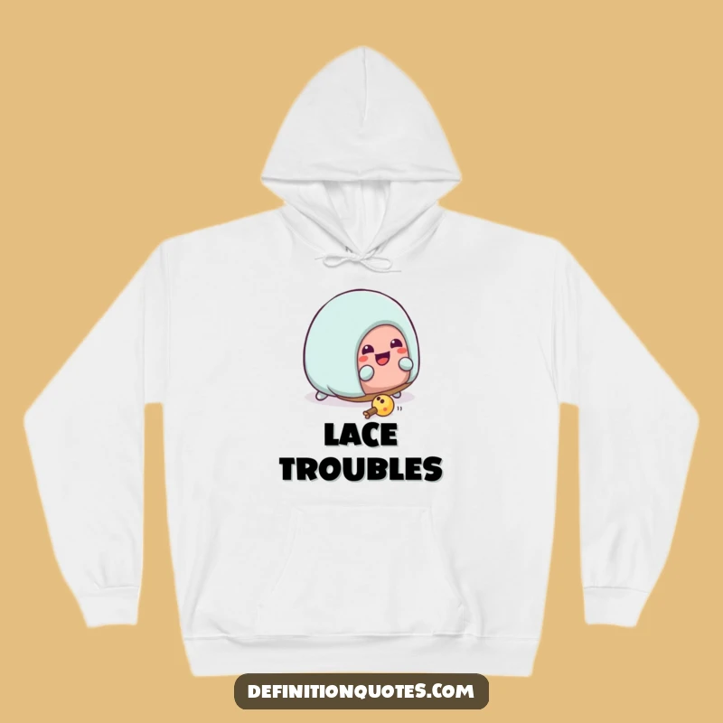 Funny Kawaii Slipper Trip Hoodie: Stay Cozy and Laugh at This Comical Fall!