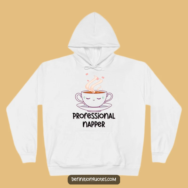 Funny Napping Teacup Hoodie: Cozy Steam Dream, Ultimate Comfort Gift