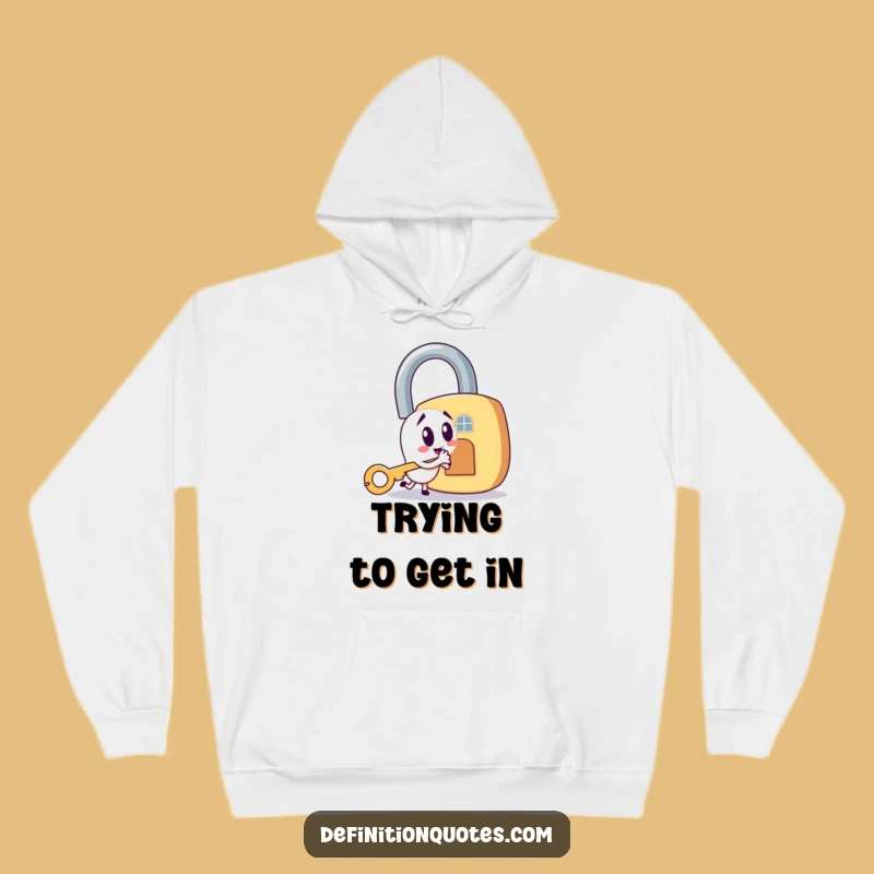 Funny Key & Padlock Hoodie: Cozy Comfort for Mischievous Minds
