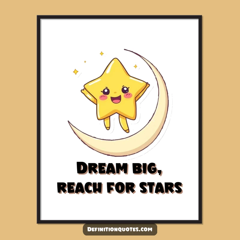 Free Printable Star Dancer Wall Art - Funny Dreamy Art Downloadable