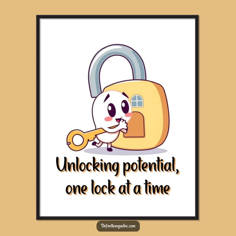 Free Printable Key Unlocks Adventure Wall Art - Funny Downloadable Art