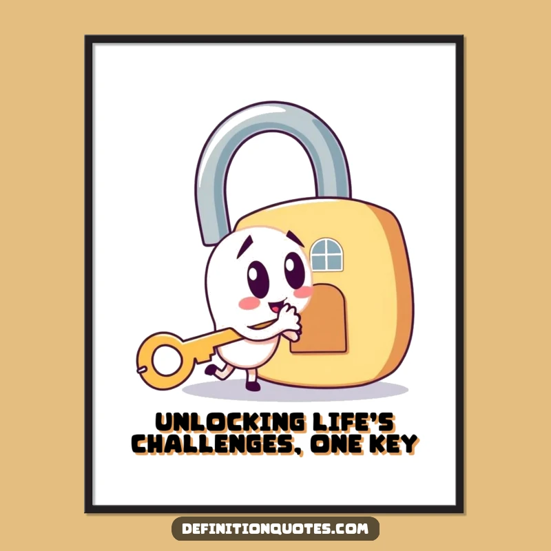 Free Printable Wall Art: Mischievous Key Funny Downloadable Decor for Office