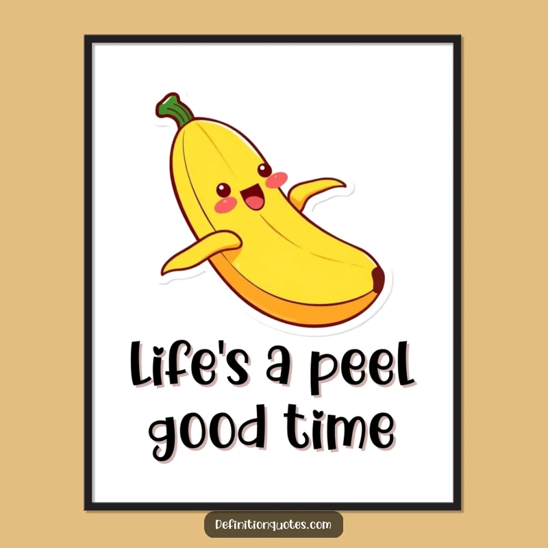 Free Printable Kawaii Banana Art - Joyful Downloadable Wall Decor