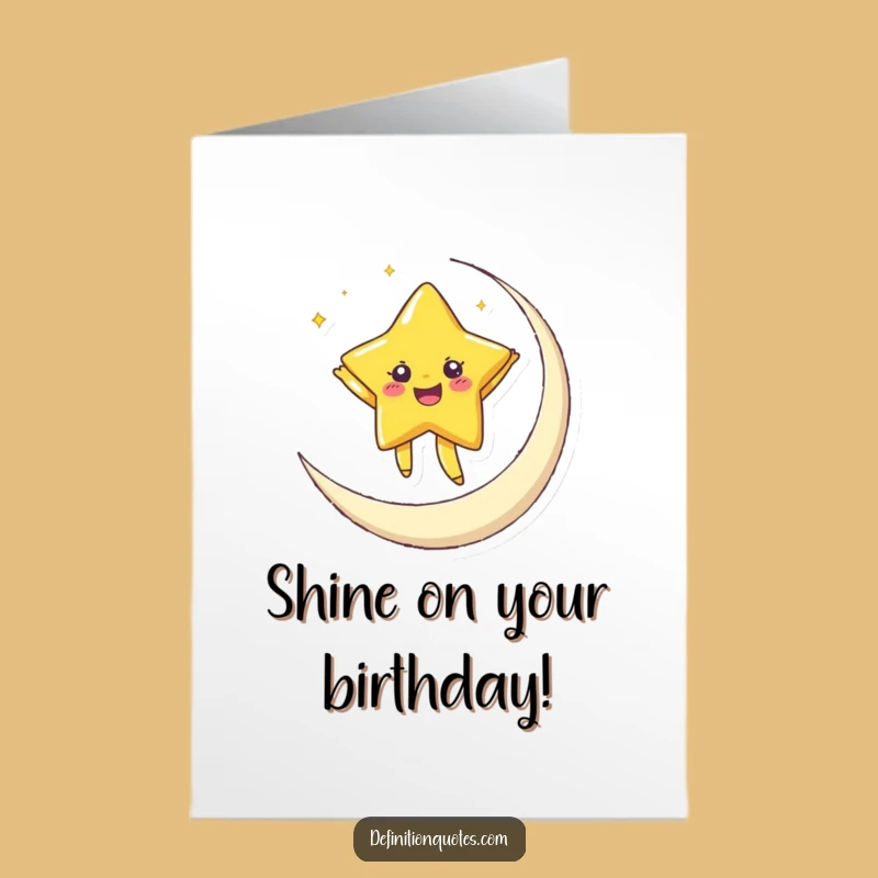 Free Printable Dancing Star Birthday Card - Funny Dreamy Downloadable Gift