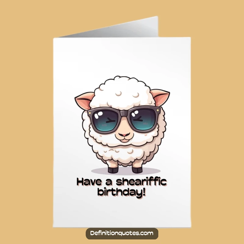 Wish them a birthday that’s shear delight with this funny free printable card! Print at home for a woolly good time.