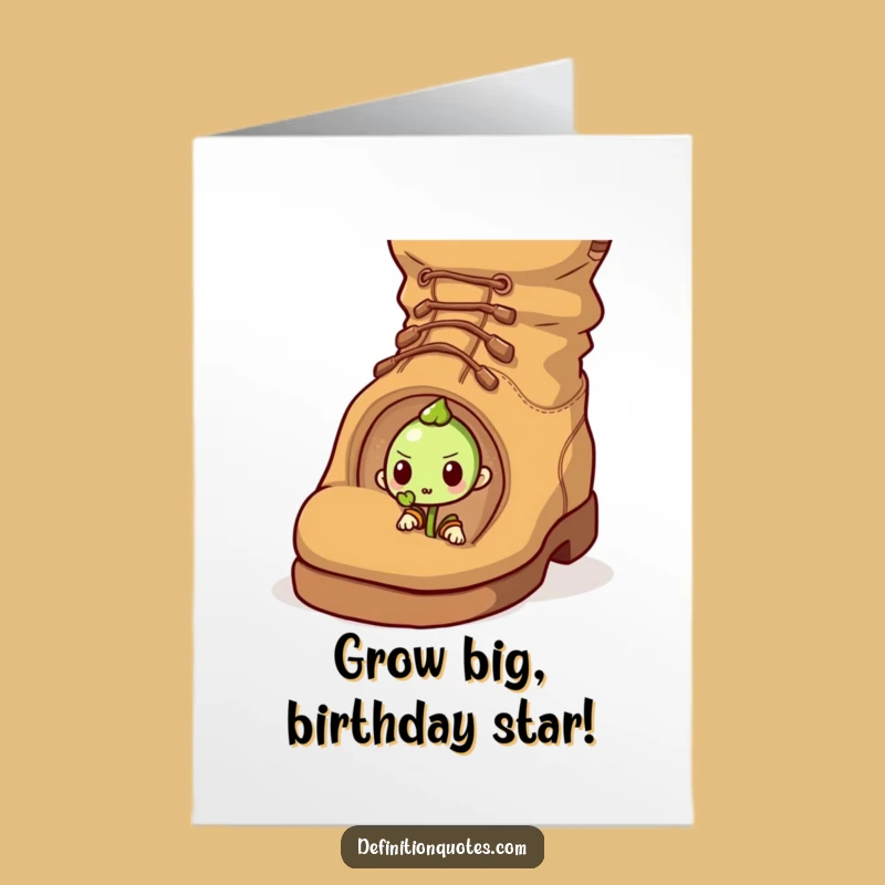 Inspirational Free Printable Sprout Birthday Card - Determined Seedling Downloadable Gift