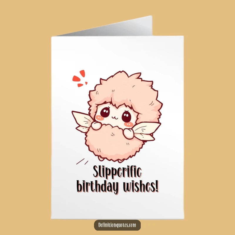 Funny Slipper Birthday Card: Free Printable Downloadable Greeting for Dreamers