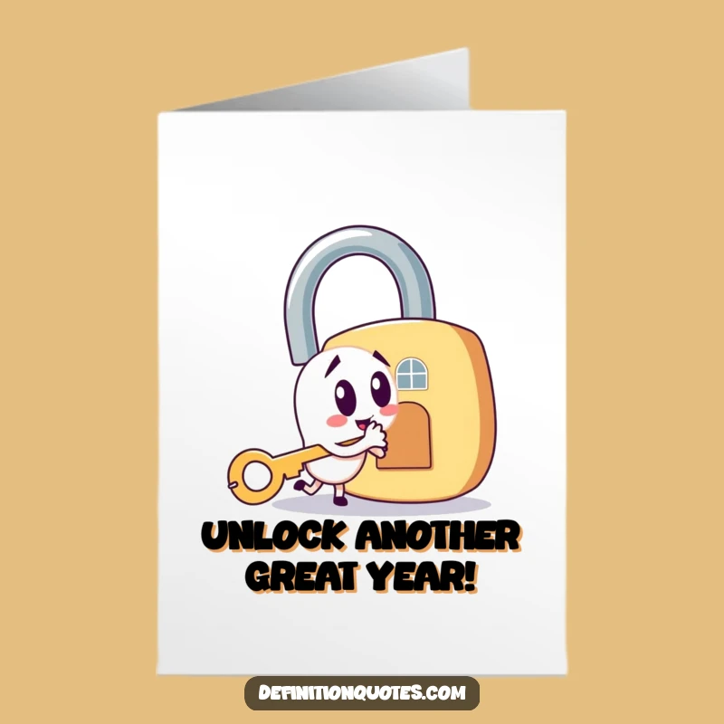 Free Printable Key Unlocks Birthday Card - Funny Mischief Downloadable Gift