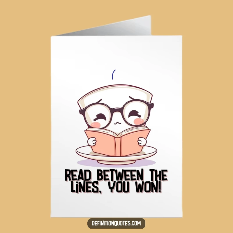 Free Printable Congrats Card: Confused Teacup Reading, Hilarious Downloadable Achievement Gift