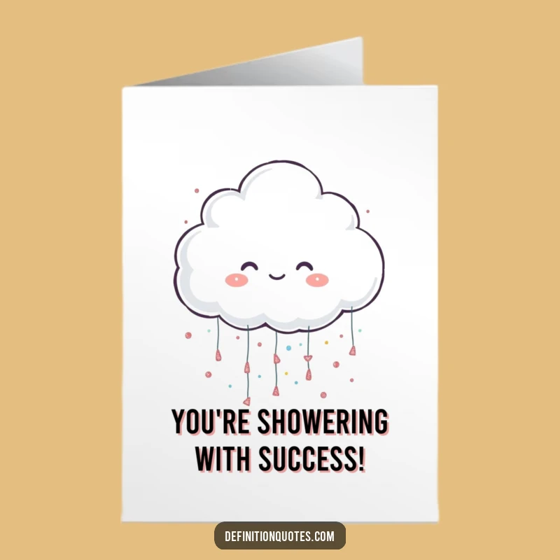 Free Printable Congrats Card: Glitter Shower Celebration, Hilarious DIY Downloadable Gift
