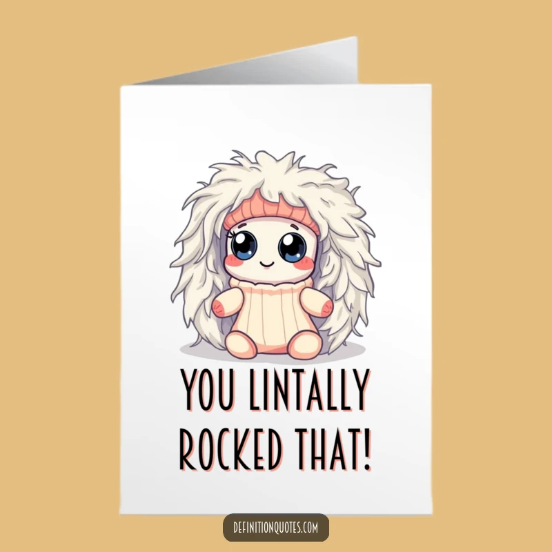 Celebrate overcoming challenges with this free printable congratulations card! A brave sock escapes a lint monster, great for print-at-home victories.